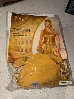 Spirit Gold Metallic Sun Costume Set